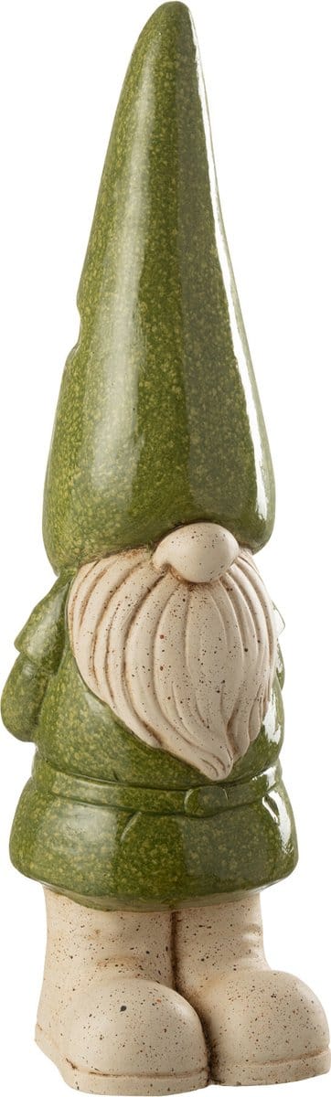 J-Line figuur Kabouter Buiten - kunststof - groen - small