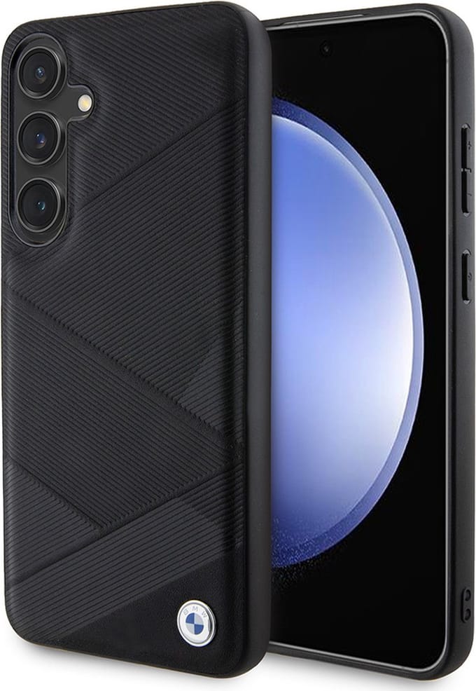 BMW BMHCS24M23RCGPK S24+ S926 black/black hardcase Signature Leather Crossing Lines Pattern