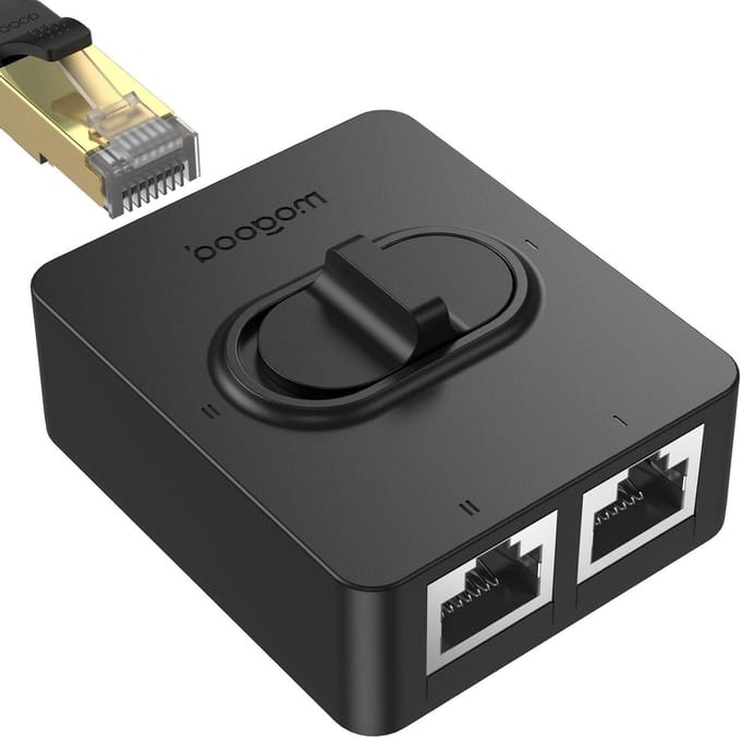 LAN Switch - Netwerk Hub - Netwerk Uitbreiden - Compact Ontwerp - 8.2 cm - Zwart