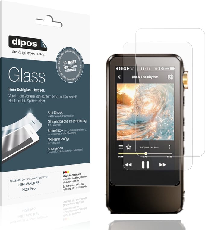 dipos – 2x Matte Pantserfolie geschikt voor HIFI WALKER H20 Pro | 9H Screenprotector