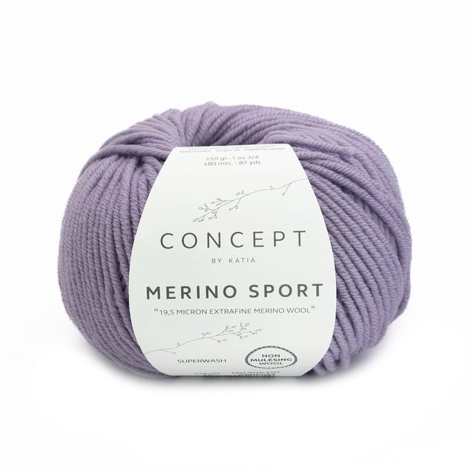 Katia Concept Merino Sport - 70 lavendel - Wol Garen