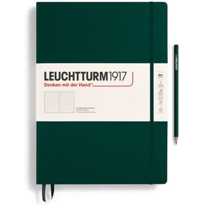 Leuchtturm1917 notitieboekje master classic a4+ dotted bos groen