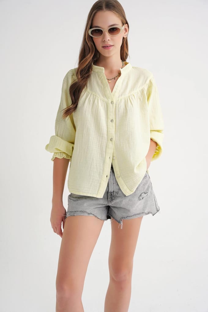 Musselin Katoenen Shirt