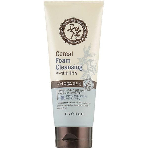 Mousse nettoyante pour le visage Enough Cereal 180 ml + CADEAU aléatoire white
