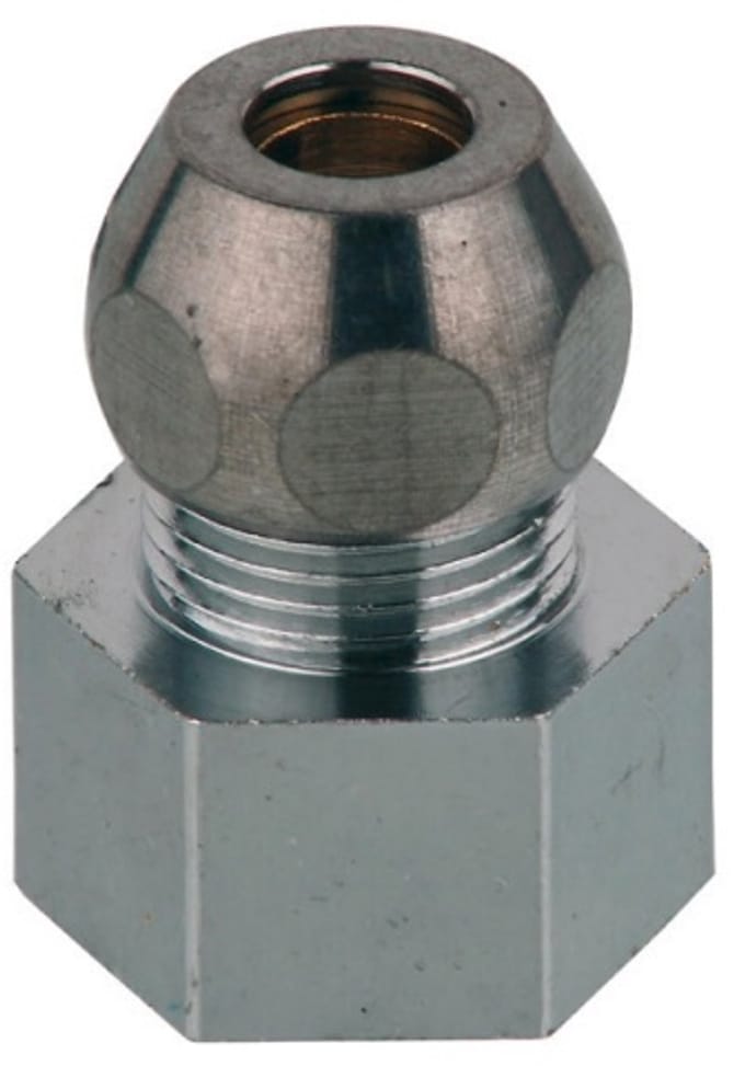 KIRCHHOFF MS Knelfitting-Nippel - Chroom - 1/2"BI x 8 mmQ