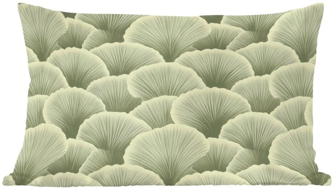 Sierkussens - Kussentjes Woonkamer - 60x40 cm - Waaier - Blad - Groen