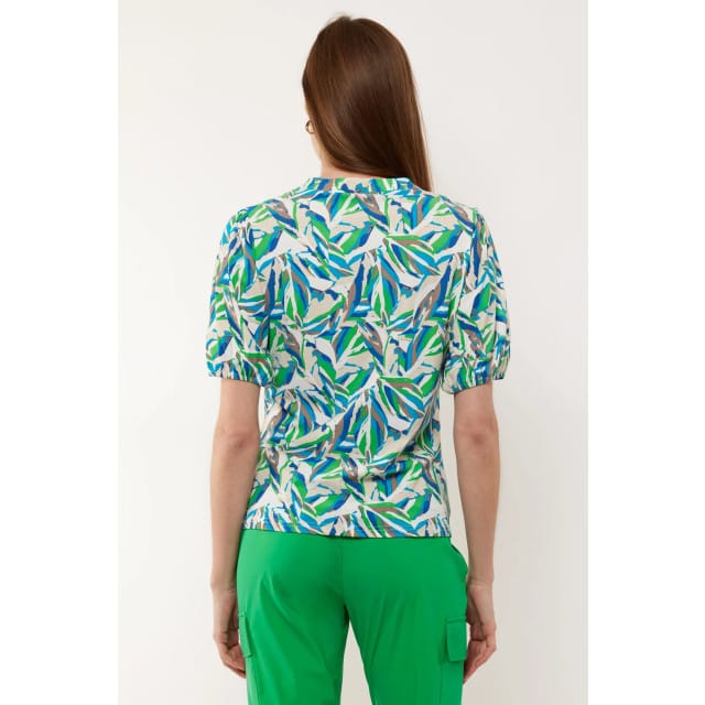 G-maxx top Camelia - Offwhite/ Applegreen