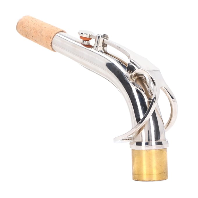 Altsaxofoon Halsbocht 24,5 mm Saxofoon Onderdeel Instrument Accessoire voor Vervanging Zilver white