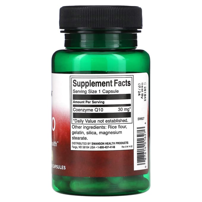 CoQ10, 30 mg, 60 Capsules