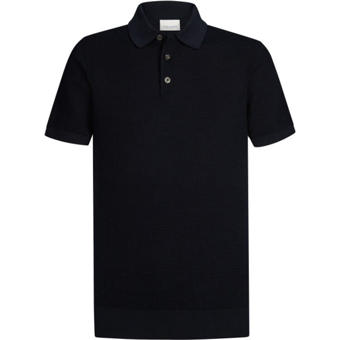 Profuomo poloshirt korte mouw zwart