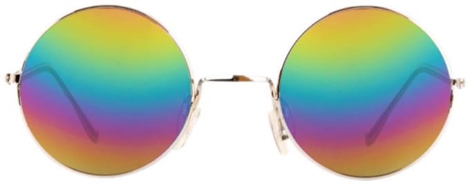 Bril - Hippie - Regenboog