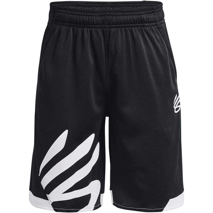 Under Armour Curry Splash-basketbalshorts voor jongens (Zwart)