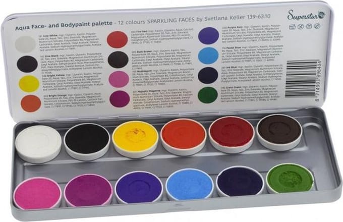 Superstar - Pallet sparkling faces (12 kleuren)
