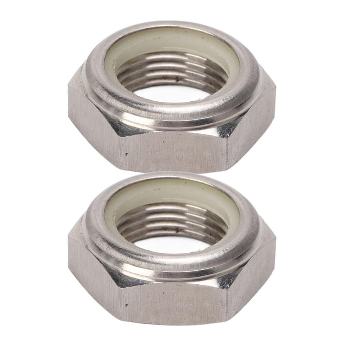 2 pièces Écrou autobloquant en acier inoxydable 90185 ?22043 Remplacement pour Moteur Hors-Bord