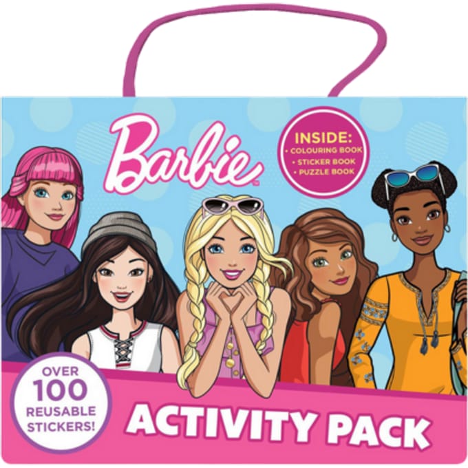 Barbie Activiteitenset – Kleurplaten, Stickers & Puzzelboek