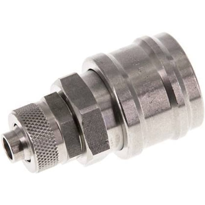 RVS DN 7.2 (Euro) Luchtkoppeling Snelkoppeling 8x10 mm Push-On - CLS7-N-S-8