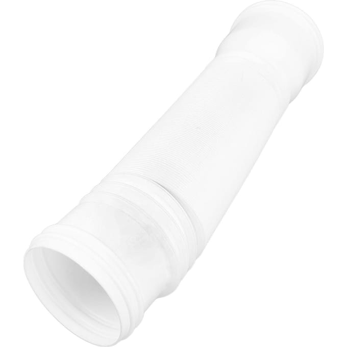 Rallonge de descente d'eau de gouttière Flexible PE Extensible Drain Away Extenseur pour Villa Extérieure Rond Blanc blanc