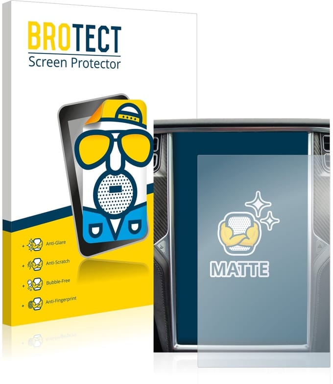 BROTECT - Screenprotector voor Tesla Model X - Folie Beschermfolie matte
