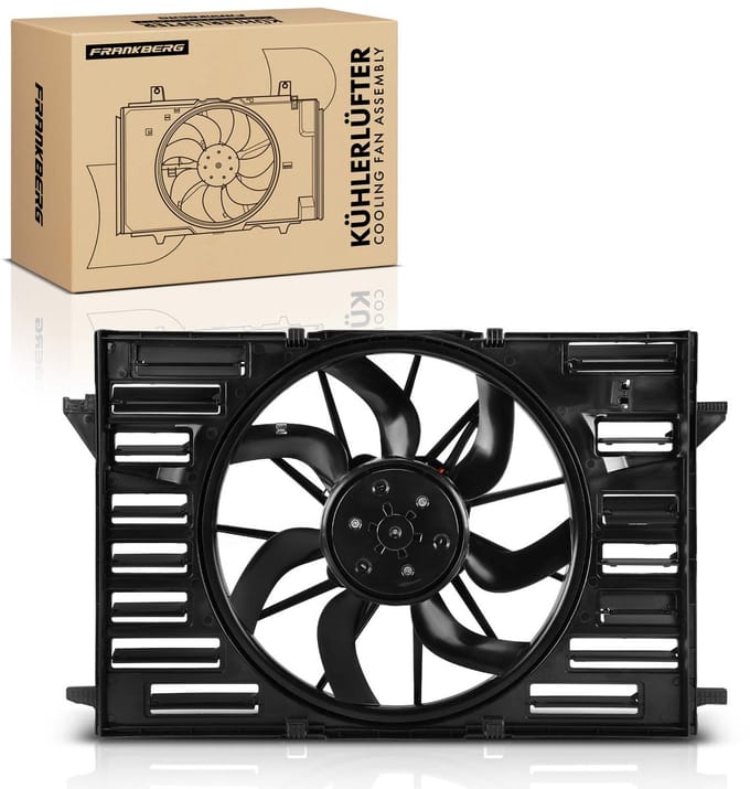 Frankberg 1x Motorradiator enkele ventilator