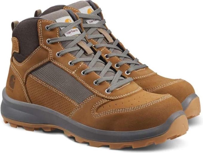 Carhartt Safety Sneaker Mid S1P Bruin Werkschoenen Dames