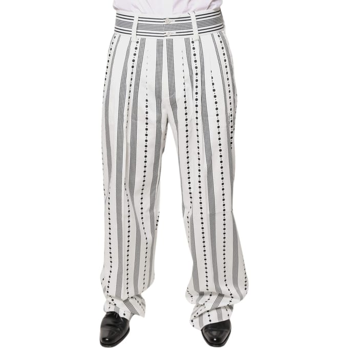 Geprinte Broek Rechte Pijpen