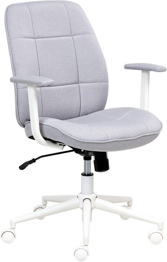 CARLTON - Bureaustoel - Grijs - Polyester