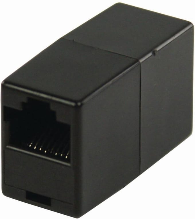 Nedis Netwerkkoppeling | Adapter | Onafgeschermd | RJ45 Female | RJ45 Female | Crossover | Recht | ABS | Polybag