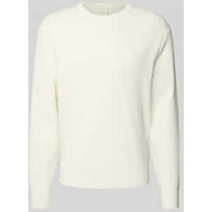 Relaxed fit pullover in gebreide look, model 'Texture'