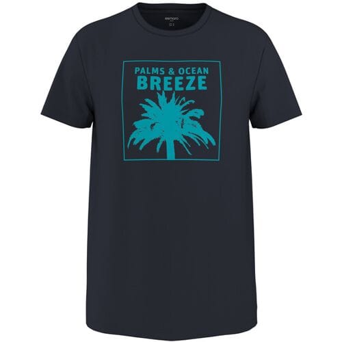 ESMARA MEN Heren T-shirt - 100% katoen (Marineblauw, M)