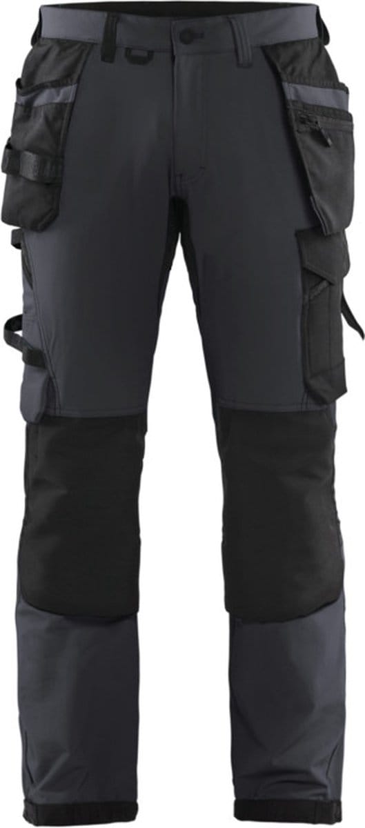 Blaklader Werkbroek met 4-weg stretch 1522-1645 - Zwart/Donkergrijs - C62