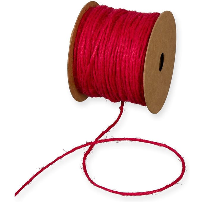 Jute koord "Basis" - Rood
