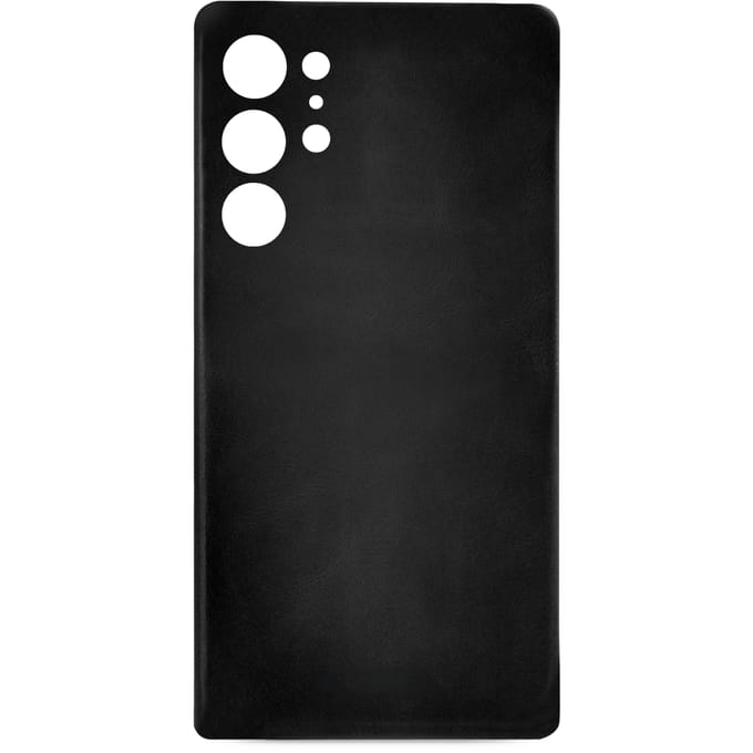 Samsung Galaxy S23 Ultra Lederen Hoesje - Zwart