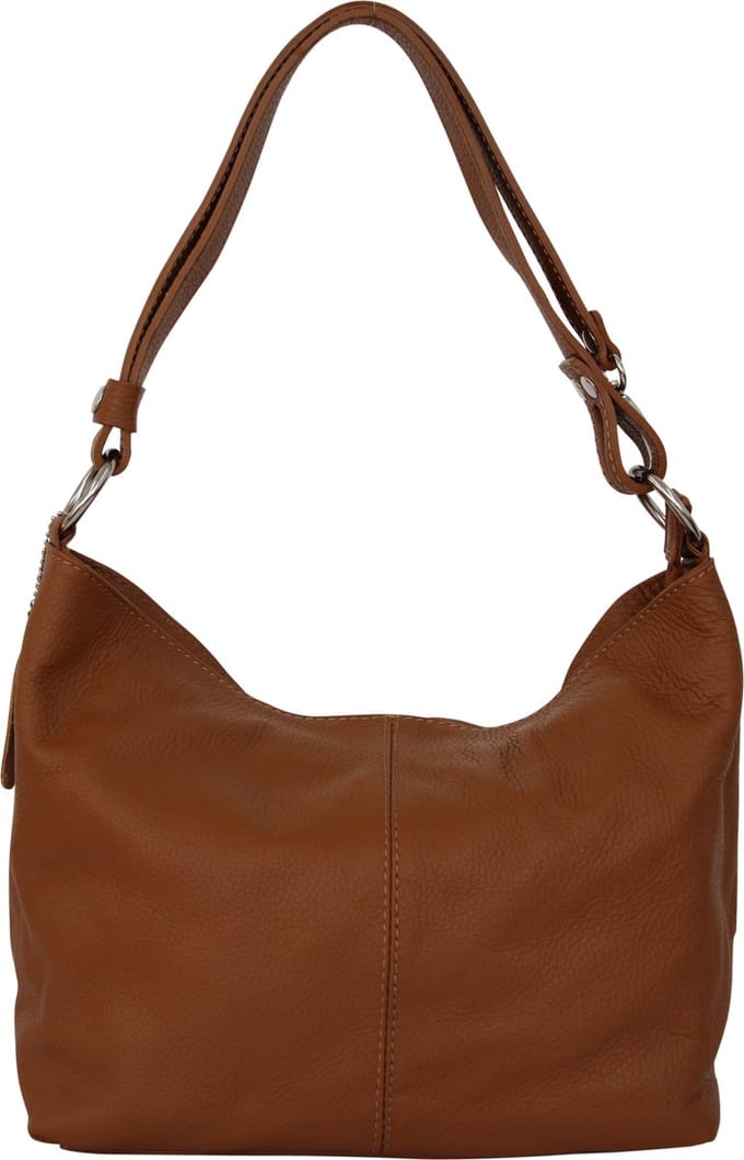 Dames lederen handtas schoudertas hobo tas GL005 Camelbruin