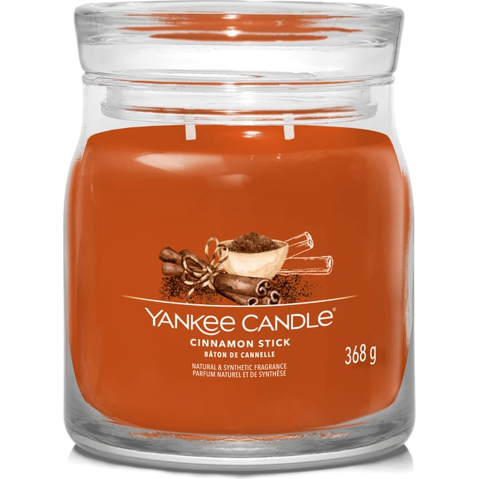 Yankee Candle - Cinnamon Stick Medium Geurkaars - 50 branduren - 2 lonten