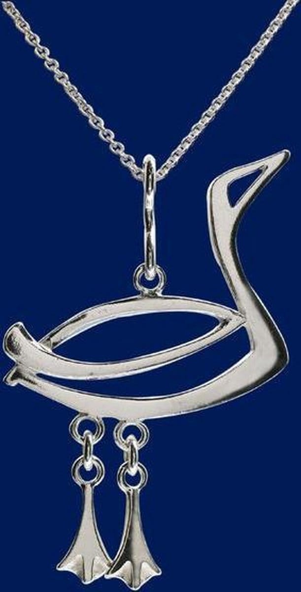 AuBor ®. Hanger. Zilver. De ijsduiker.