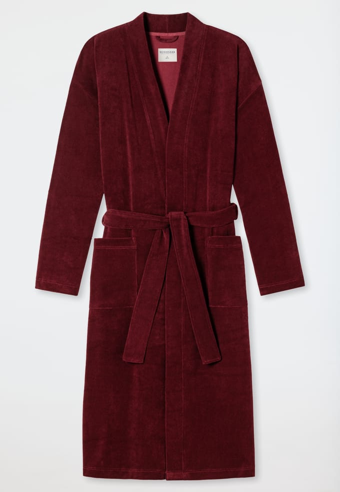 Leichtfrottee badjas bordeaux - Feather Terry M