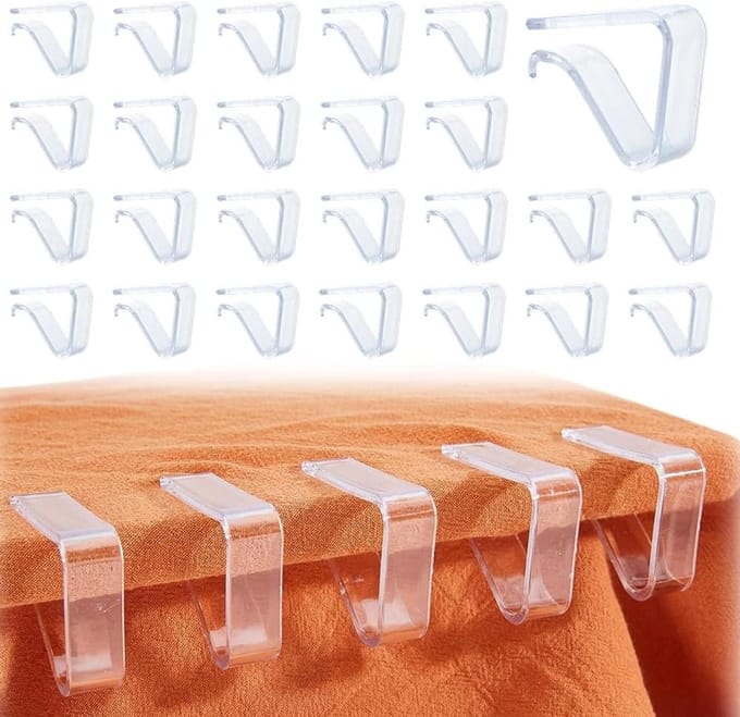 Dailygoods- Tafelkleed Clips 64 Stuks - Winddichte Tafelkleedhouders