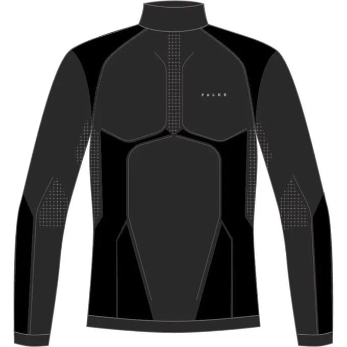 FALKE Warm Turtleneck sneldrogend functioneel functioneel shirt met lange mouwen heren zwart - maat S