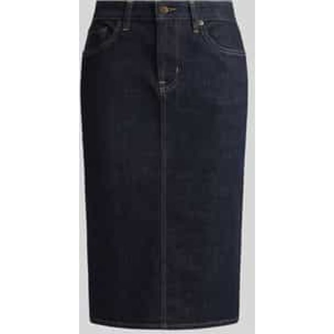 tapered fit jeansrok van katoenmix