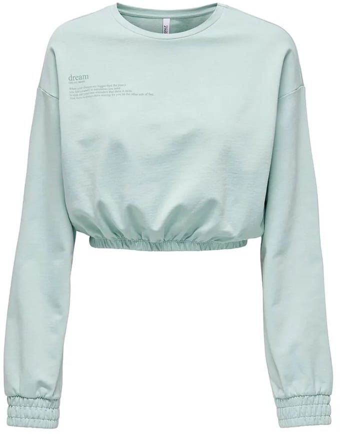 Only Zenia Unb Elastic Sweatshirt Groen L Vrouw