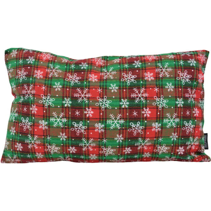 Gek op kussens! Sierkussen glow tartan | 30 x 50 cm | polyester