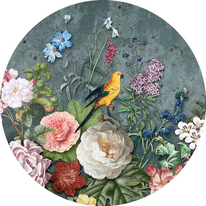 INGK - Floral Utopia Behang - Abundance Dark