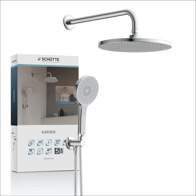 SCHÜTTE KARIBIK Complete Doucheset - Chroom/Lichtgrijs