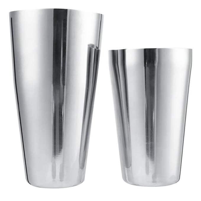 Ensemble shaker à vin et cocktail en acier inoxydable, récipient pour mélanger et boire, ustensiles de bar (800/600 ml) gray