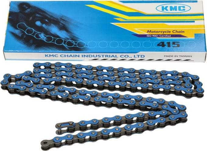 Ketting KMC 415 1/4 lengte 122 schakels blauw