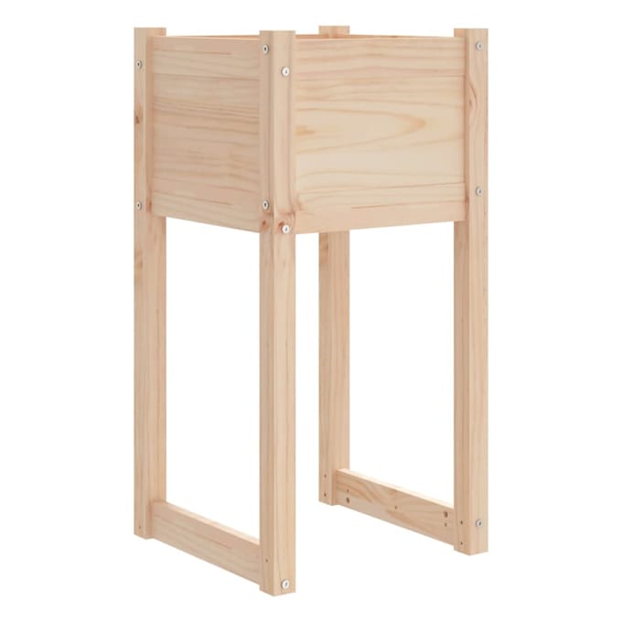 vidaXL - Plantenbak - 40x40x81 - cm - massief - grenenhout