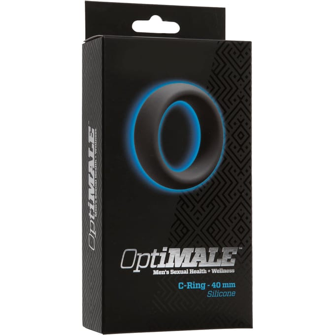 OptiMALE Cockring grijs siliconen - 40mm