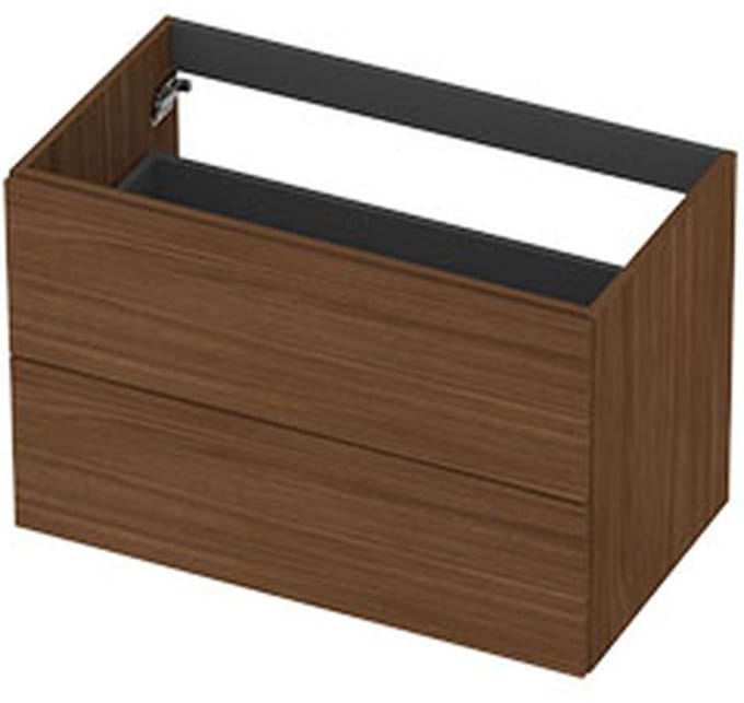 INK - Onderkast 2L Decor Softclose Tbv Greep - 800x450x520 Mm - Warm Walnoot