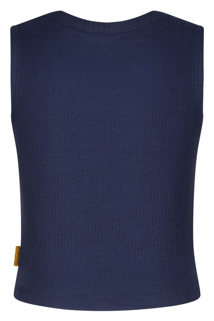 Vingino Girls Basic-crop Rib Top Top Dark Blue Taglia: 16 | Camicie Outlet | kids | Blu