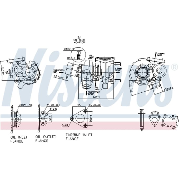 Supercharger, drukvulling NISSENS 93219